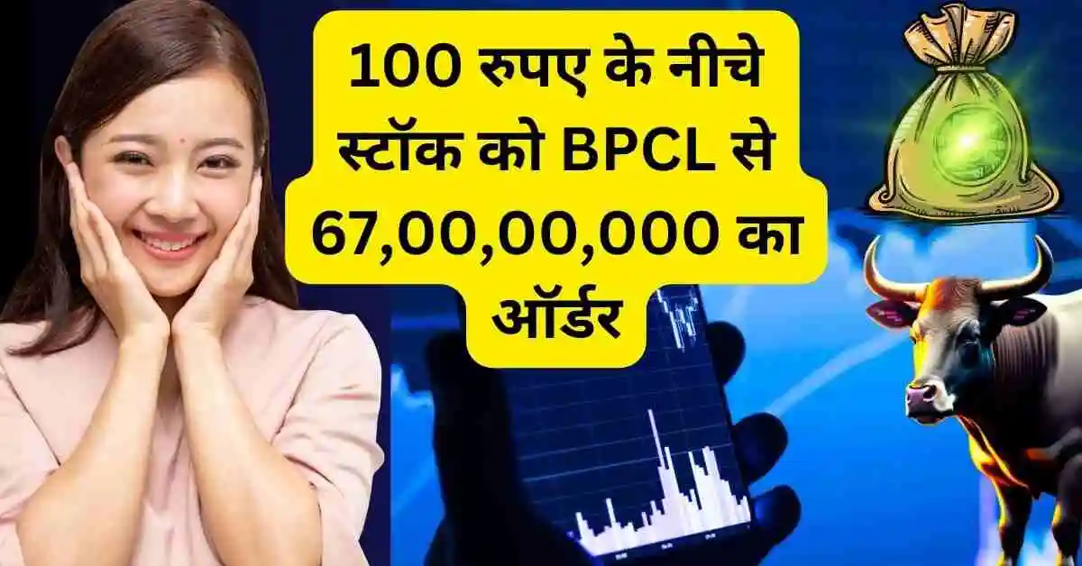 100 रुपए के नीचे स्टॉक को BPCL से 67,00,00,000 का ऑर्डर,Confidence Petroleum Share news hindi