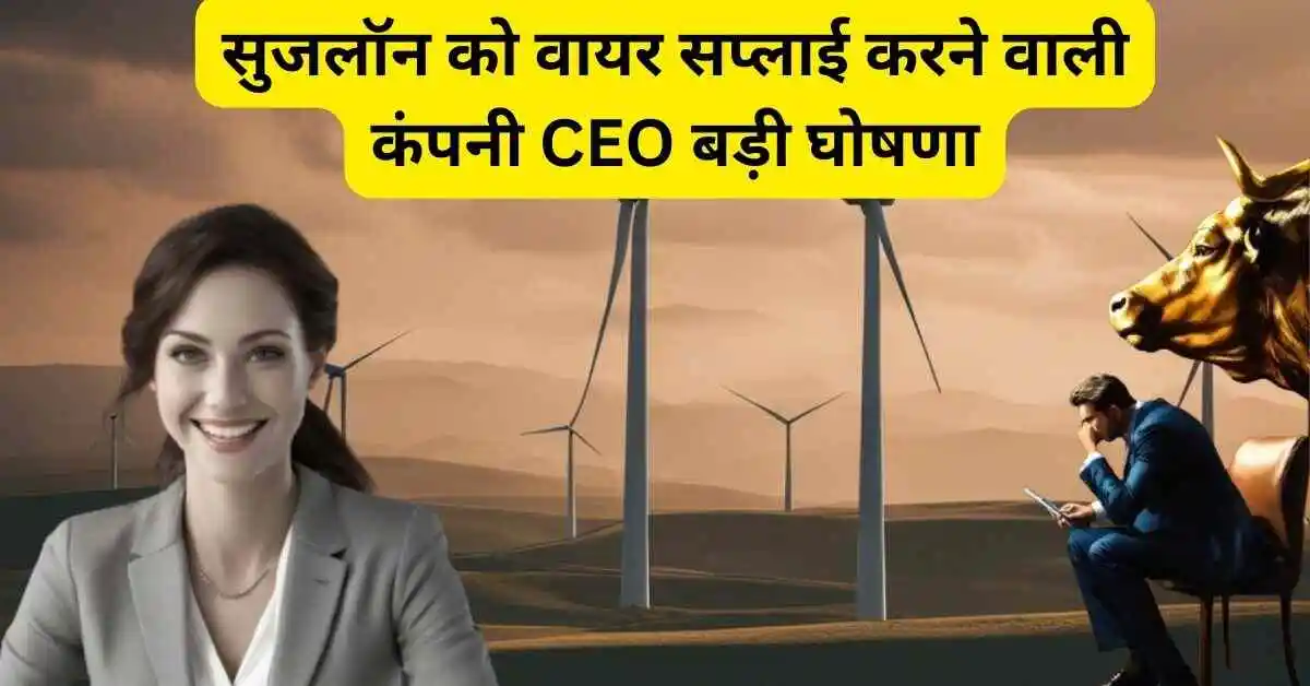 सुजलॉन को वायर सप्लाई करने वाली कंपनी CEO बड़ी घोषणा,Kei Industries Share latest news hindi