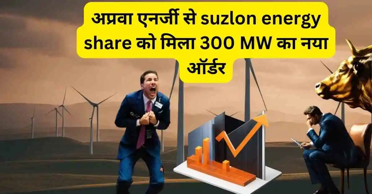 अप्रवा एनर्जी से suzlon energy share को मिला 300 MW का नया ऑर्डर।