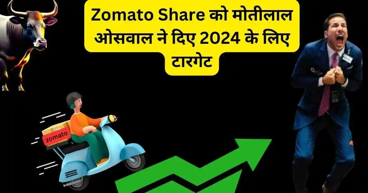 Zomato Share को मोतीलाल ओसवाल ने दिए 2024 के लिए टारगेट,zomato share price target motilal oswal